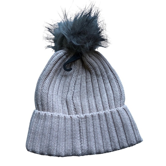 Marc New York Faux Fur Rib Knit Beanie Tan NWT - Picture 5 of 10